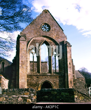 Valle Crucis 13. Jahrhundert Zisterzienser Abtei bleibt Vale von Llangollen Denbighshire Nord Wales Großbritannien Großbritannien Europa Stockfoto