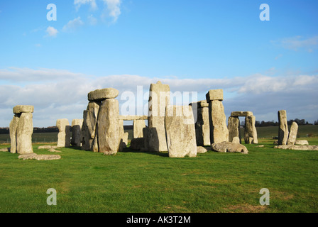 Prähistorische Monument Stonehenge, Amesbury, Wiltshire, England, Vereinigtes Königreich Stockfoto