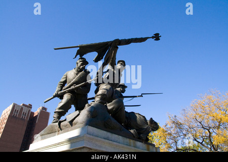 Die siegreichen kostenlos zivilen Kriegsdenkmal von John Conway in Milwaukee, Wisconsin Stockfoto