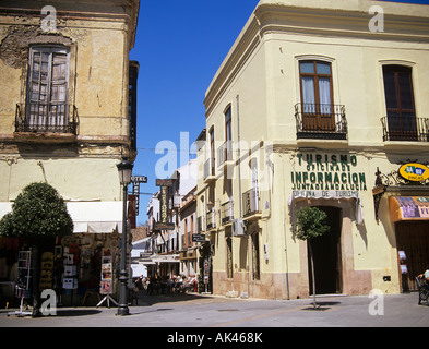 Ronda Malaga Spanien April touristisches Informationszentrum Gebäudehülle im Plaza Espana in Stadtmitte Stockfoto