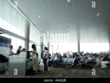 Airline-Check-in-Schalter Stockfoto