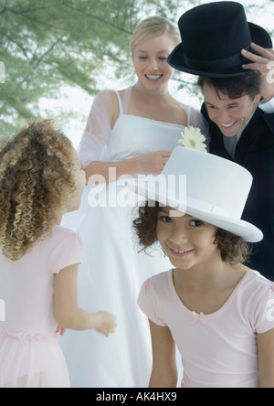 Hochzeitsszene Stockfoto