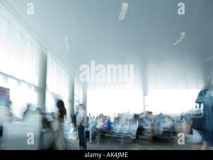 Flughafen-Lounge, unscharf Stockfoto