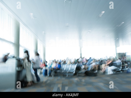 Flughafen-Lounge, unscharf Stockfoto