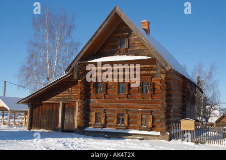 Holz Bauernhaus - Museum des hölzernen Architektur & bäuerlichen Lebens, Susdal, Russland Stockfoto