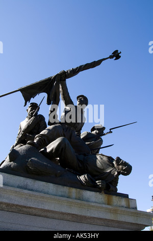 Die siegreichen kostenlos zivilen Kriegsdenkmal von John Conway in Milwaukee, Wisconsin, Stockfoto