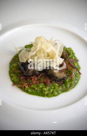 Schnecke Brei bei The Fat Duck Restaurant in Bray Stockfoto