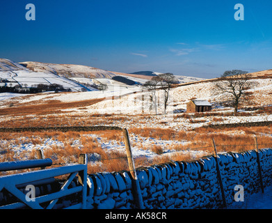 England, Derbyshire, Peak District, in der Nähe der Wildboarclough, Landschaft, Winter, Stockfoto