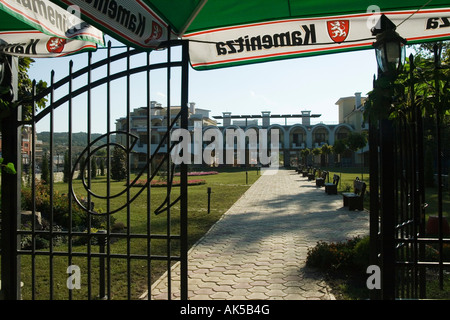 Hof und Stadt Sozopol grid Stockfoto