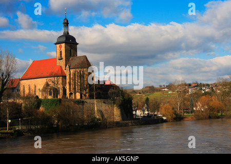 Regiswindis Kirche / Lauffen Stockfoto