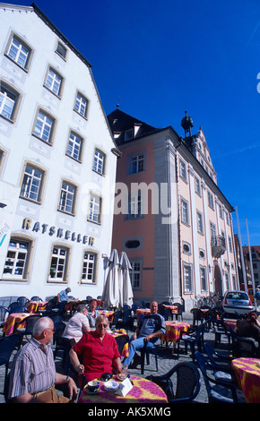 Straßencafé / Rottenburg am Neckar Stockfoto