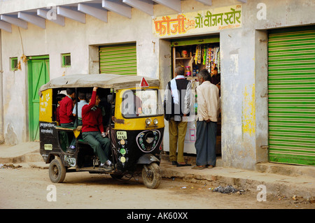 Auto-Rikscha, Bharatpur Stockfoto