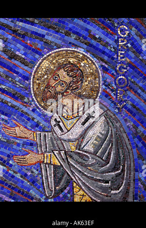 Kalifornien, San Francisco, Mosaik des Heiligen Gregor, St. Gregory Nyssen Kirche Stockfoto