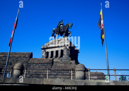Kaiser William Memorial / Koblenz Stockfoto