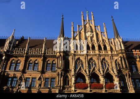 Deutschland, München, Neue Rathaus neues Rathaus am Marienplatz Stockfoto