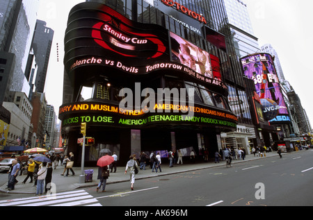 Times Square NASDAQ Gebäude Stockfoto