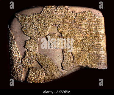 Der Vertrag von Kadesch Hittite König Hattusilis III ägyptischen Pharao Ramses II Acadian 13. c BC 1. Friedensvertrag in der Geschichte Stockfoto