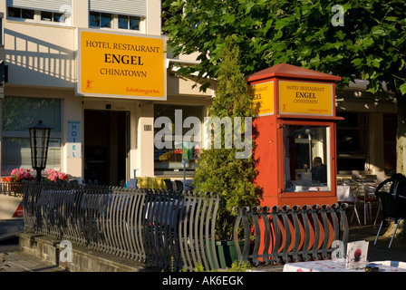 Hotel Restaurant Engel Chinatown / Vaduz Stockfoto