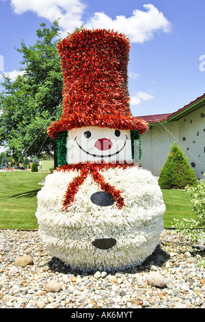 Riesiger Schneemann bei Bronner s Christmas Wonderland Frankenmuth Michigan MI Stockfoto