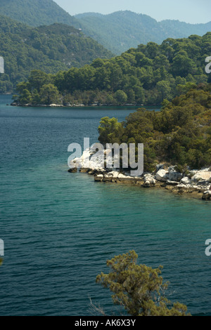 St Mary s Insel am salzigen See Veliko Jezero oder große See auf der Insel Mljet Kroatien Stockfoto