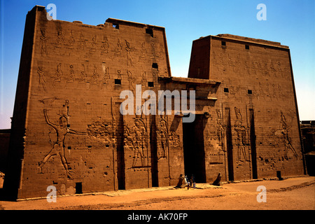 Tempel des Horus / Edfu Stockfoto