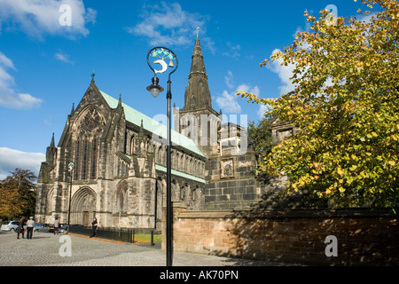 Glasgow, Schottland, Europa, Glasgow Cathedral Revier High Street Stockfoto