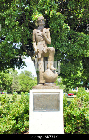 Commemorative statue Smith Schöpfer von Andy gump im Genfer See Wisconsin wi nach Sydney Stockfoto