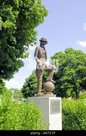 Commemorative statue Smith Schöpfer von Andy gump im Genfer See Wisconsin wi nach Sydney Stockfoto