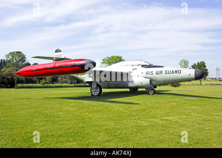 Flugzeuge außerhalb im EAA Museum Oshkosh Wisconsin WI Stockfoto