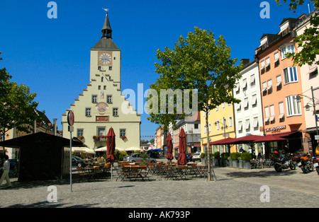 Altes Rathaus / Deggendorf Stockfoto