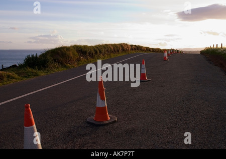 Verkehr Kegel, Bunmahon, Kupfer Küste, Co Waterford, Irland Stockfoto