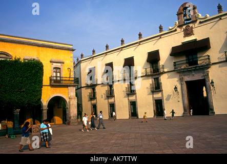 Haus der Corregidor, Plaza De La Independencia, Stadt von Santiago de Querétaro, Staat Querétaro, Mexiko Stockfoto