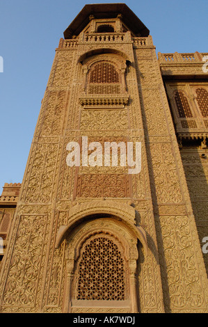 Lallgarh Palace Hotel, Rajasthan, Indien. Stockfoto