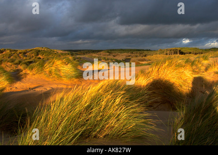 Formby Punkt während eines Sturms Stockfoto