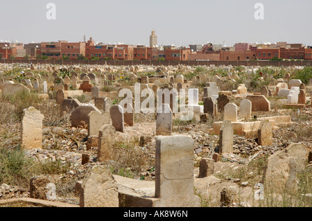 Jüdischer Friedhof Marrakesch Stockfoto