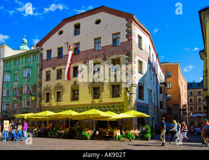 Hotel Goldener Adler / Innsbruck Stockfoto