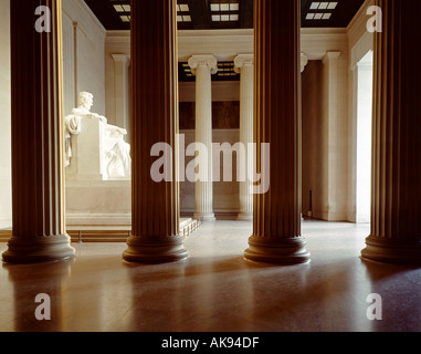 im Lincoln Memorial in Washington, D.C. Stockfoto