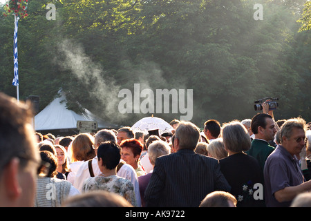 Festival Kocherlball im englischen Garten in München Morgen Bayern Stockfoto