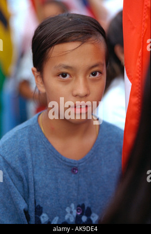 Teilnehmer 11 Jahre bei Aquatennial Parade und Festival. Minneapolis Minnesota USA Stockfoto