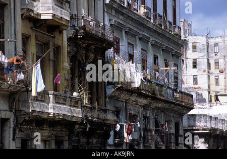 Gebäude in der Altstadt von Havanna Kuba Stockfoto