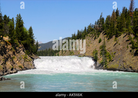 Bow Falls Banff Alberta Kanada kanadischen Rockies kanadischen Rocky Mountains Banff Nationalpark Stockfoto