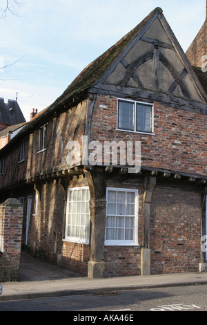 Morgensonne Fänge malerische Anwesen an der North Street York Stockfoto