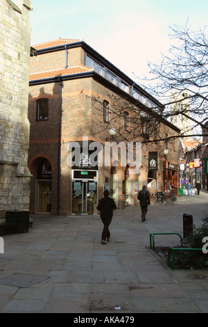 Eingang zum Yorvik Zentrum Viking Life Attraktion Coppergate York Stockfoto