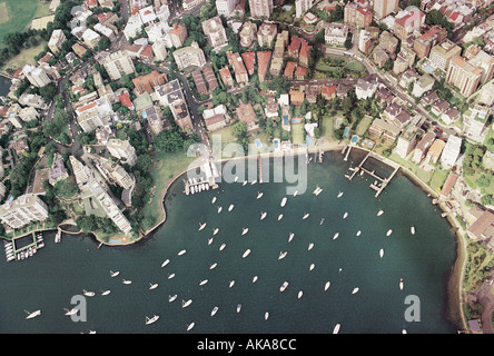 Luftaufnahme von Rose Bay, Sydney Stockfoto