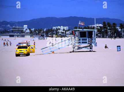 Strandwache am Venice Beach in Los Angeles Stockfoto