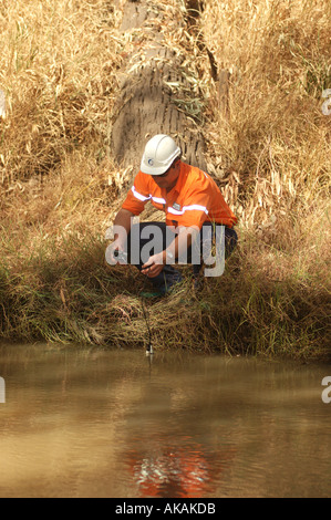 Wasserqualität testen Queensland dsc 3138 Stockfoto