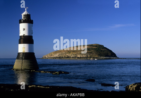 Penmon Leuchtturm Black Point Anglesey Wales UK Stockfoto