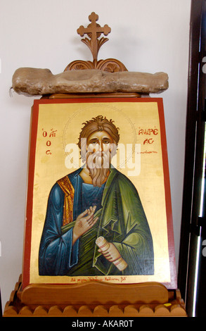 Symbol in der griechisch-orthodoxen Kirche in Ayia Napa auf der Mittelmeer Insel Zypern EU Stockfoto