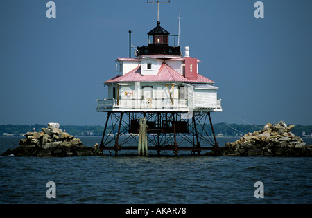 Shoal Lighthouse Thomas Point Chesapeake Bay USA Stockfoto