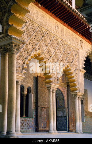 Patio de Los Mapuches Alhambra Granada Spanien Stockfoto